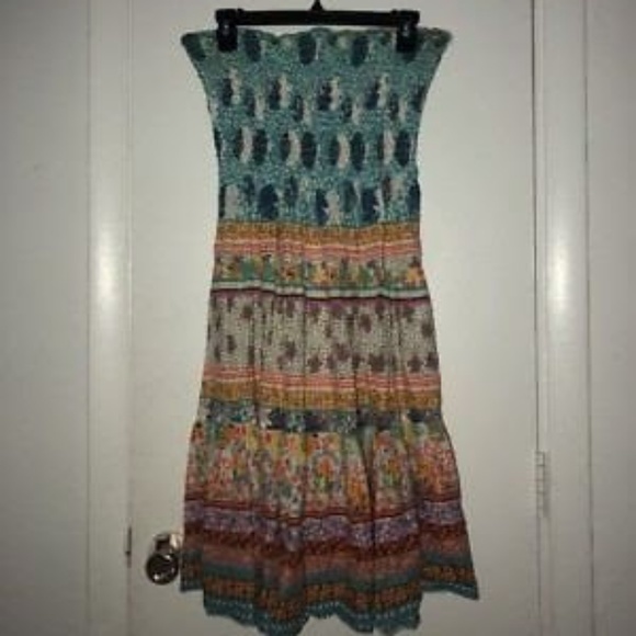 Pink Apple, Floral blu/pnk/yelw Dress - Picture 1 of 3